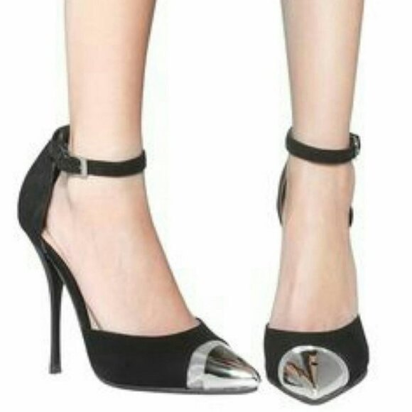 Jeffrey Campbell Koons Suede Cap Heels 8.5 - Picture 9 of 10